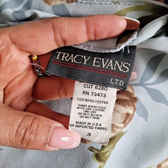 Vintage Tracy Evans Floral Skirt - Picture 4 of 4